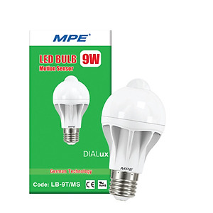 Bóng LED bulb đui xoáy E27 tích hợp cảm biến chuyển động