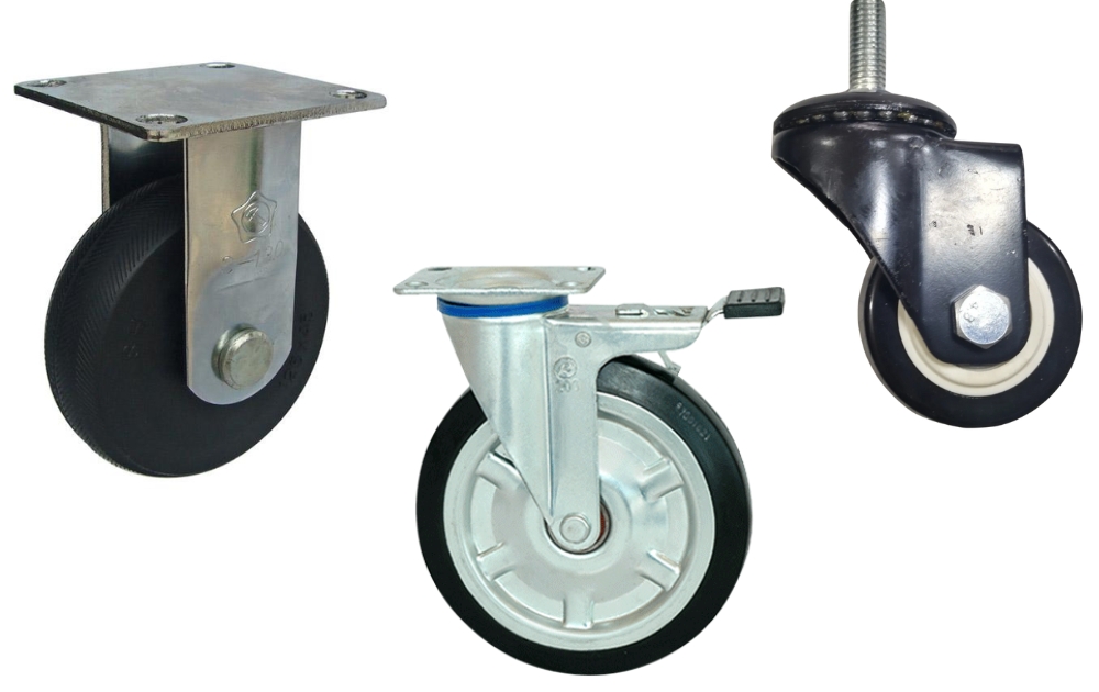 các loại bánh xe đẩy cao su