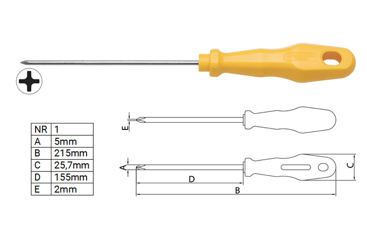 Tua vít bake 5x125mm Tramontina 41505019