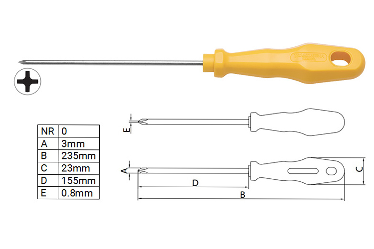 Tua vít bake 3x150mm Tramontina 41505012