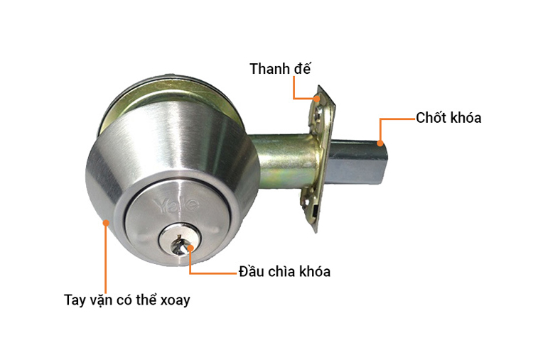 Yale V8111US32D 1-key, 1-bolt ratchet lock