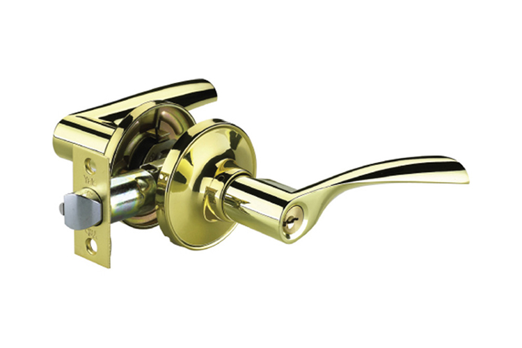 Khóa tròn gạt màu đồng bóng Yale VL5377US3