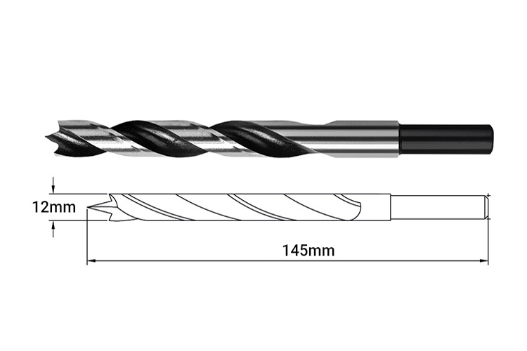 Mũi khoan gỗ 12x145mm Tramontina 43143112