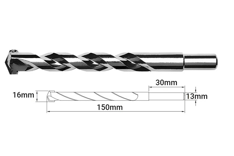 Mũi khoan bê tông 16x150mm Tramontina 43142116