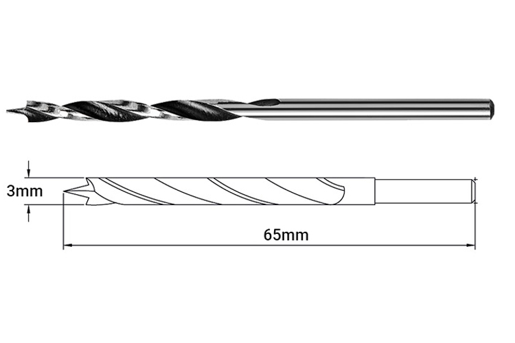 Mũi khoan gỗ 3x65mm Tramontina 43143103