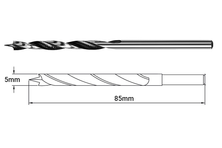 Mũi khoan gỗ 5x85mm Tramontina 43143105