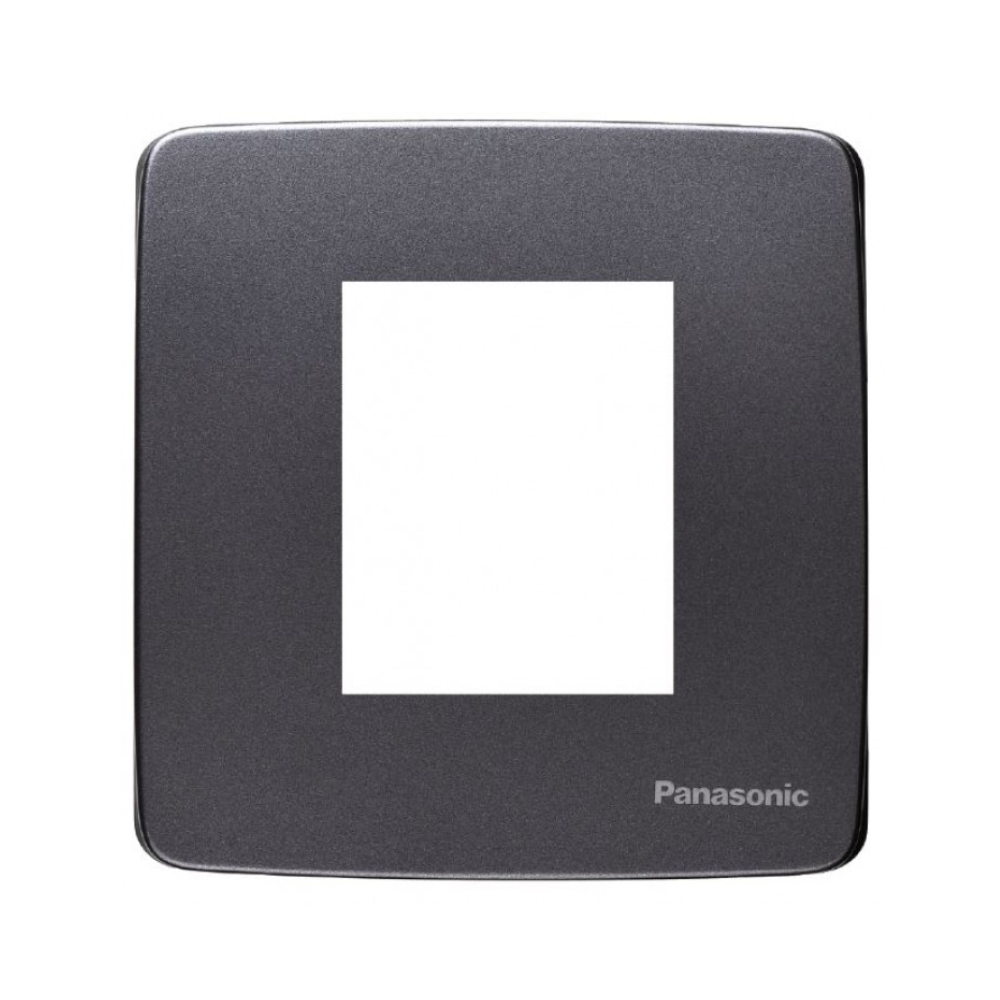 Mặt vuông dùng cho 2 thiết bị Panasonic WMT7812MYH-VN màu xám ánh kim