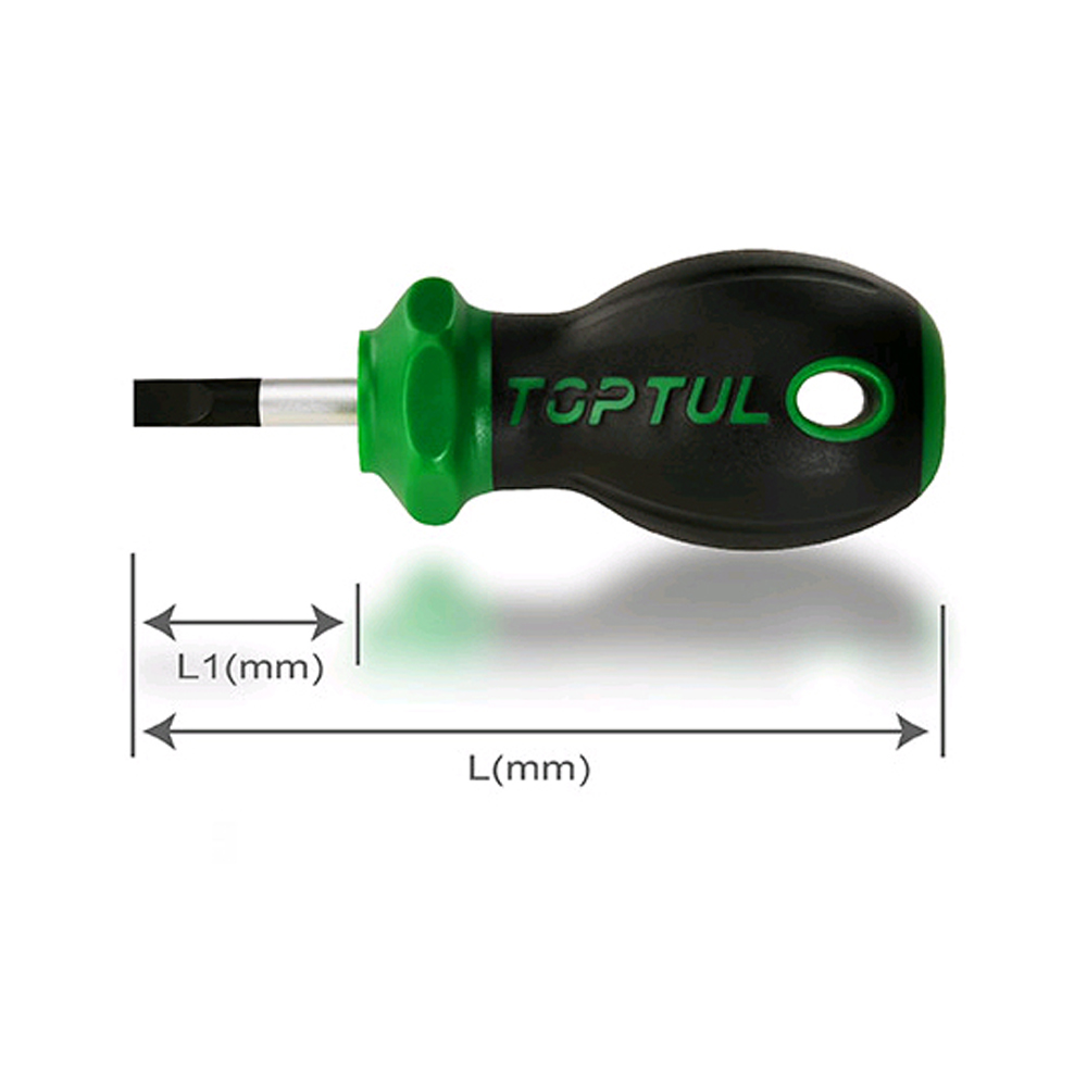 Tua vít dẹt ngắn Toptul FABF6E03