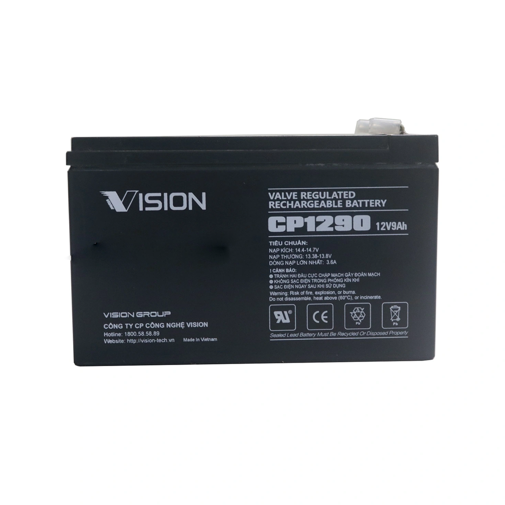 Ắc quy 12VDC/9Ah Vision CP1290