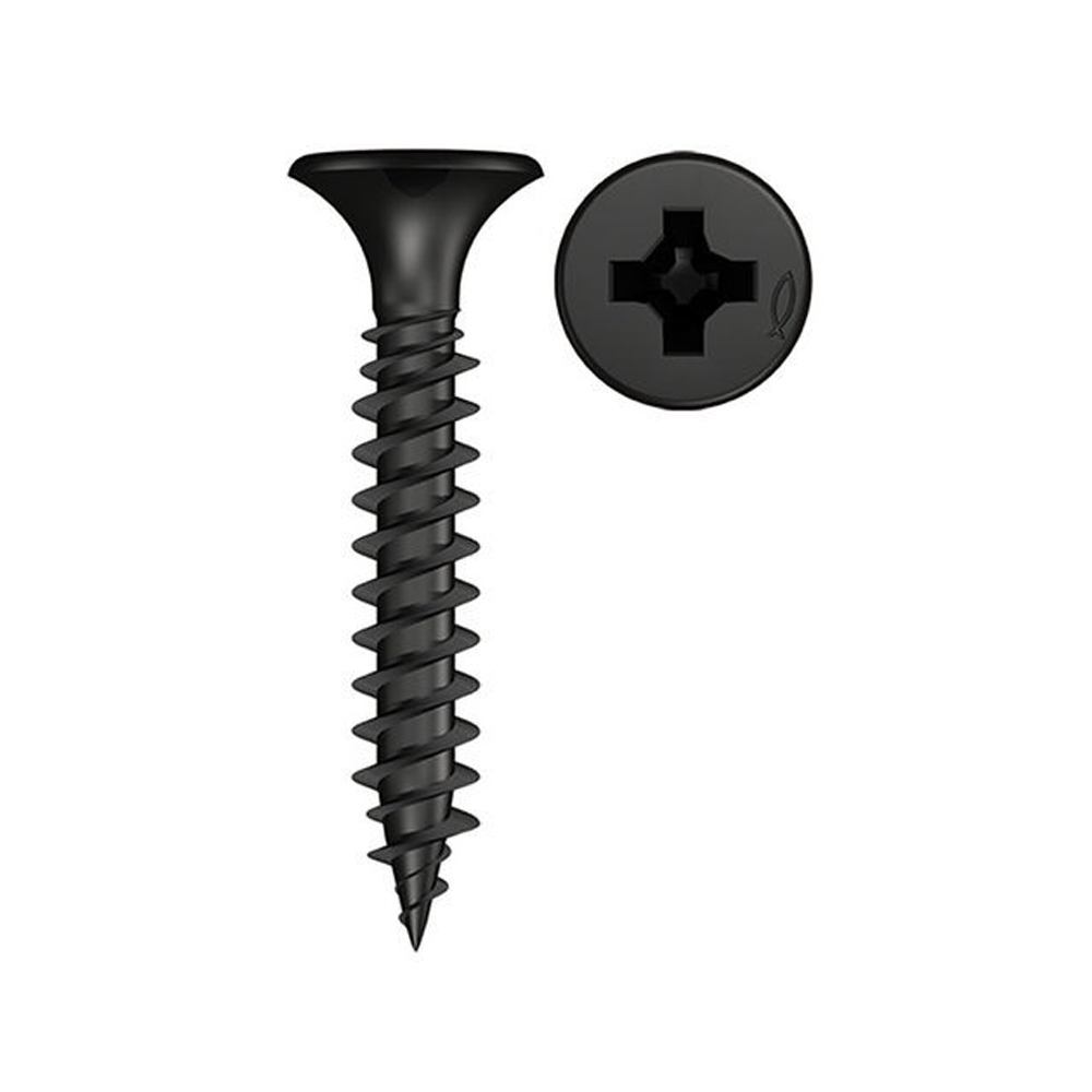 Black plaster screw 5P - 86494} | tatmart.com