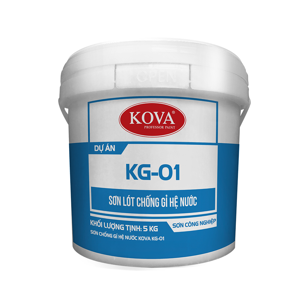 Sơn chống gỉ hệ nước Kova KG01 - 5KG - Đỏ