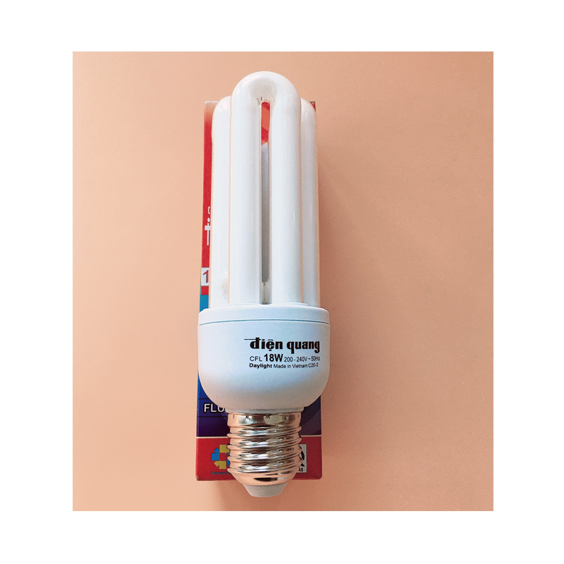 Sắm ngay Đèn Compact CSN 18W Điện Quang ĐQ-CFL-3U-T4-18W-DL-E27 trực tuyến giá tốt nhất | TATmart.com