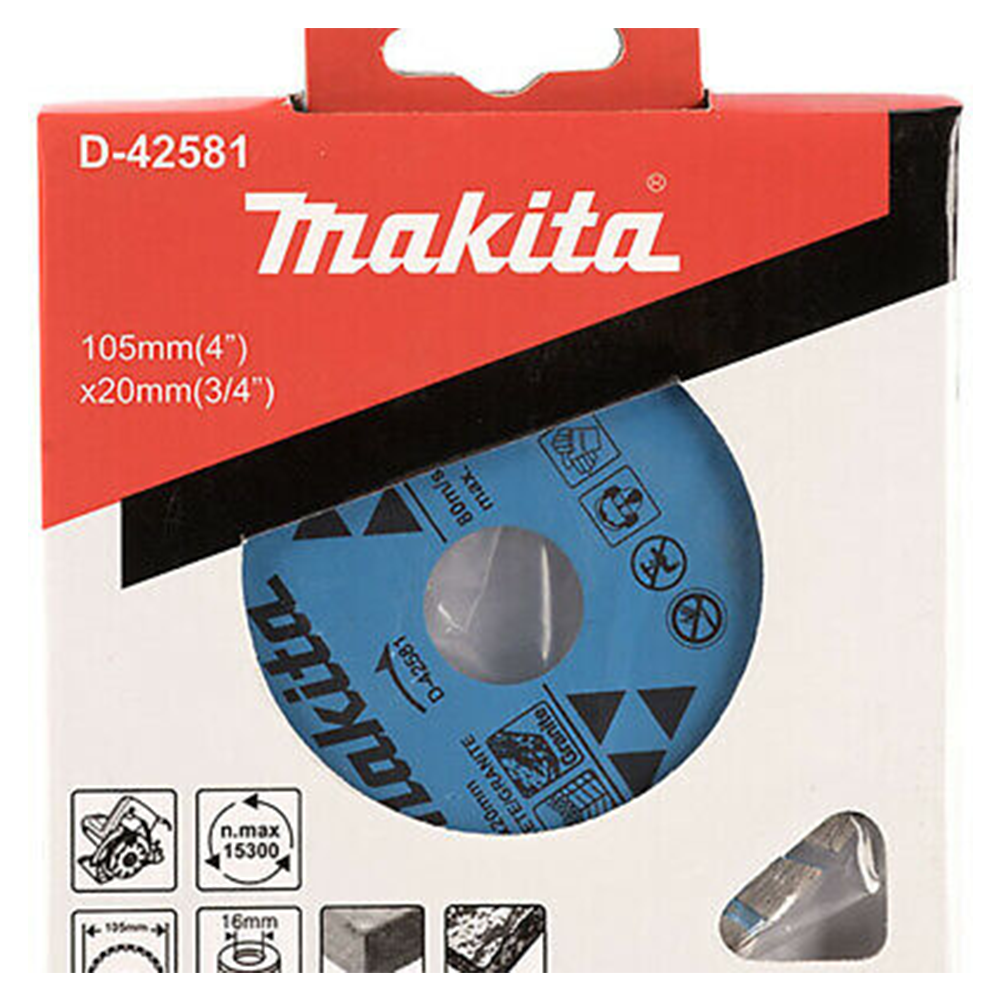 Lưỡi cắt kim cương MAKITA D-42581 105mm xanh | TATMART