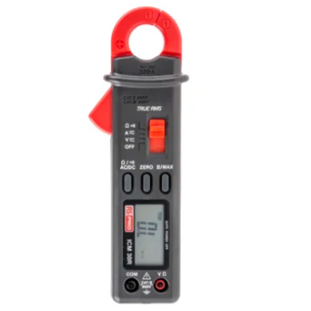 Ampe kìm đo dòng điện 300A, 300V RS PRO 1233252