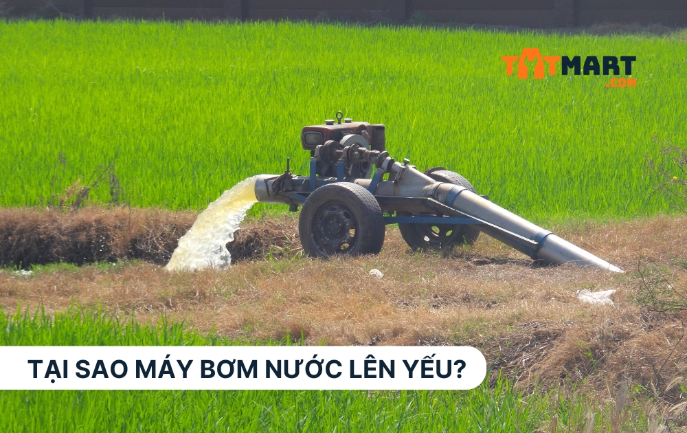 Tại sao máy bơm nước lên yếu và cách khắc phục hiệu quả