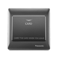Bộ công tắc thẻ Panasonic WEC5781MYH-VN màu xám ánh kim