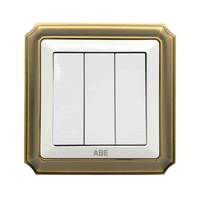 Công tắc điện ba ABE BRONZE B1T-31C màu trắng