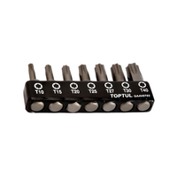 Bộ mũi vít sao 1/4inch Toptul GAAV0702 (7 chi tiết)