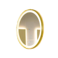 Gương đèn led cảm ứng 60x60cm Cotto AMR11B01-Gold mạ titan vàng