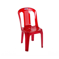 Ghế bành đan nhựa 49.5x45.6x68.5cm Duy Tân 402 màu đỏ