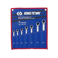 Bộ khóa vòng miệng tự động 7 chi tiết 8-19mm Kingtony 12207MRN01
