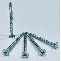 Vít đầu loa kèn tự khoan ren gỗ 3.5x25 nhiệt luyện mạ trắng (1000 con/bịch)