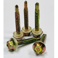 Bu lông long đền bắn tôn ren kim loại #12x75 (D) nhiệt luyện mạ 7 màu (200 con/ bịch)