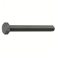 Standard Hex Head Cap Screws Metric M8x1.25x100mm Class 8.8 Steel Black Oxide Fully Threaded