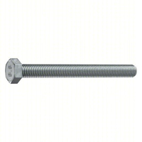 Standard Hex Head Cap Screws Metric M6x1x90mm Class 8.8 Steel Zinc-Plated Steel Fully Threaded