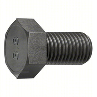 Standard Hex Head Cap Screws Metric M6x1x30mm Class 8.8 Steel Black Oxide Fully Threaded