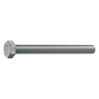 Standard Hex Head Cap Screws Metric M10x1.5x45mm Class 10.9 Steel Zinc Plated Fully Threaded