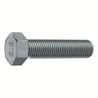 Standard Hex Head Cap Screws Metric M8x1.25x45mm Not Graded Stainless Steel Plain Partially Threaded