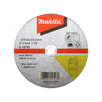 Đá cắt mỏng cho inox/ thép MAKITA D-18792 230x2x22.23 WA36R