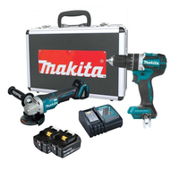 Bộ máy khoan và máy mài dùng pin Makita DLX2215TX2