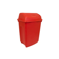 Thùng đựng rác 50l RS PRO 1787699 màu đỏ