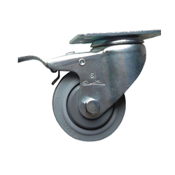 Rubber wheel series 250 medium load spindle with brake Ethos 256EIY075P01