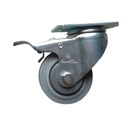 Rubber wheel 250 series medium load spindle with brake Ethos 256EIY100P01
