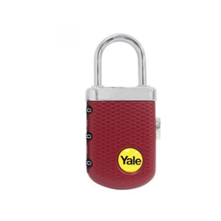 Khóa TSA du lịch 3 số màu đỏ Yale YP3/31/123/1B