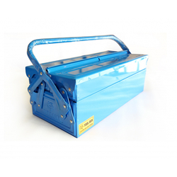 Hộp đựng dụng cụ 3 ngăn màu xanh 17.71x7.87x6.29cm Mitsana 06151-MSN-0004