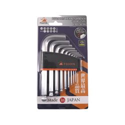 Fujiya LB130-9S Ball Head Short Hexagon Socket Set