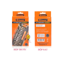 Bộ dao điêu khắc Asaki AK-3961 (14 chi tiết)