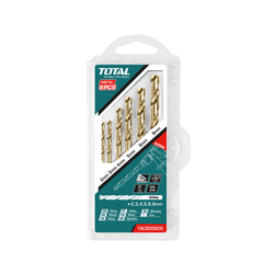 Total TACSD0605 HSS Metal Drill Bit Set of 6