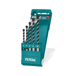 Set of 5 Total TACSD5051 smooth tail concrete drill bits