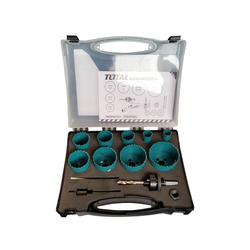 Total TACSH0131 13-piece metal hole saw set