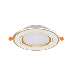 Đèn Led âm trần viền vàng 9W HUFA AV-09 ánh sáng vàng nhạt