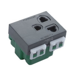 Ổ cắm đơn có màn che và dây nối đất 250VAC - 16A Panasonic WEV1181H