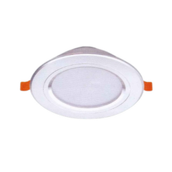 White-edged 7W LED recessed ceiling light HUFA AB-10, pale yellow light