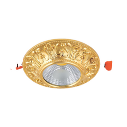 5W aluminum recessed LED light HUFA AT-23, pale yellow light