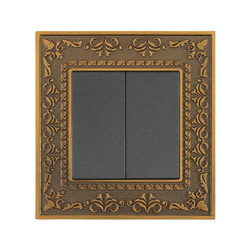 ABE PLACE P1C-12C double electrical switch, graphite gray