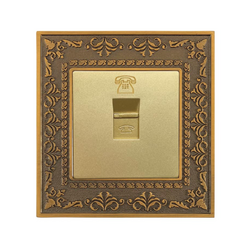 Ổ cắm điện thoại ABE LACE L1V-DT màu vàng
